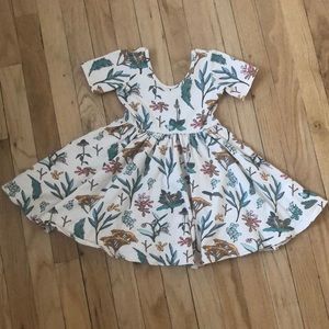 Short sleeve ballet dress- “herbal study”